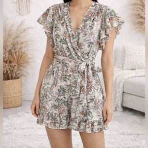 Veronica Beard Itzel Mini Dress in Stone Multi